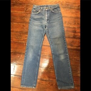 Beautiful, no stretch, vintage thick denim Lees
